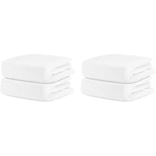 Newton Baby Fitted Crib Sheet (4-Pack) - Ultra Breathable and Soft, Organic Cotton, Fits All Standard Cribs, Plain White
