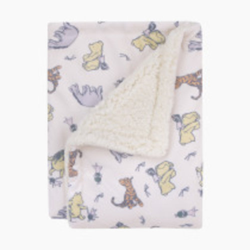 NoJo Baby Plush Baby Blanket - Classic Pooh Naturally Friends