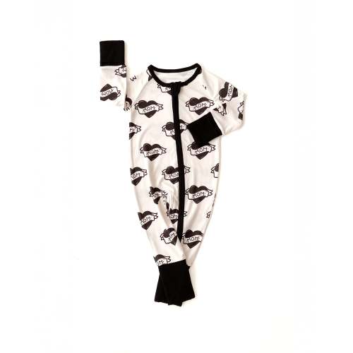 Bamboo Zip Romper | Mom Tattoo