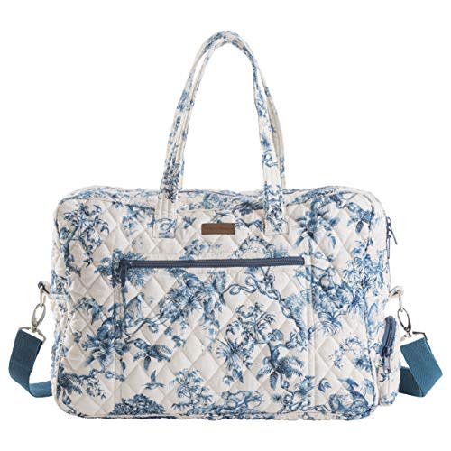 Maison d' Hermine Weekender Bags for Women Cotton Quilted Duffel Overnight Luggage Weekend Bag for Men Gym Sports Gifts Travel Business Travellers Family Trip