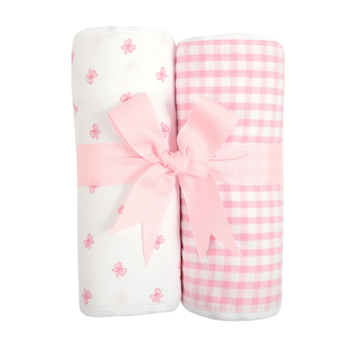 Checks & Bows Burps, Set of 2