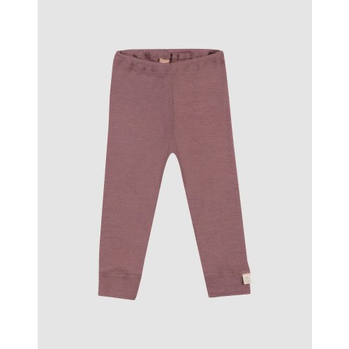 Baby merino wool leggings in Grape