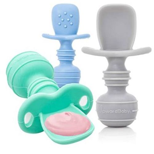 Upward Baby Silicone Spoons 3pc Multi