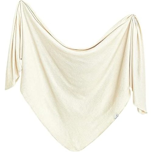 Copper Pearl Baby Swaddle Blanket - Premium Knit Baby Blanket, Large Soft Stretchy Receiving Blankets for Baby Boy and Girl, Swaddles for Newborn, Infant, and Toddler (Moonstone)