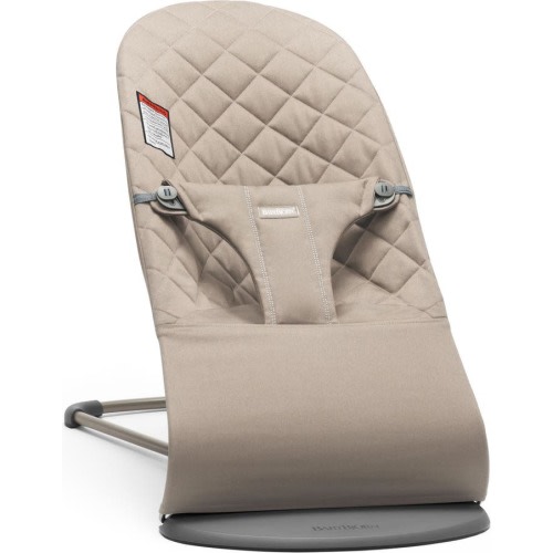 BabyBjörn Bouncer Bliss Convertible Quilted Baby Bouncer, Sand Gray