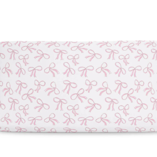 Blushing Bows Changing Pad Cover