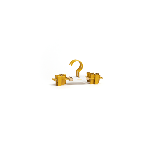 Hangers in Mustard - kids metal clip hangers