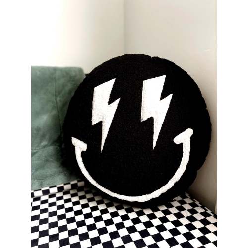 Black Smiley Plush