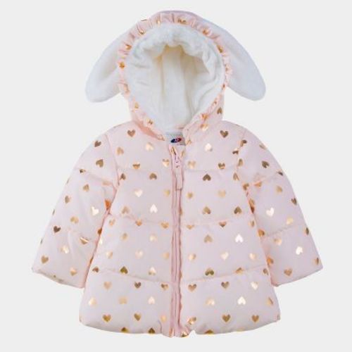 Rokka&Rolla Infant Toddler Girls' Fleece Puffer Jacket-Baby Warm Winter Coat