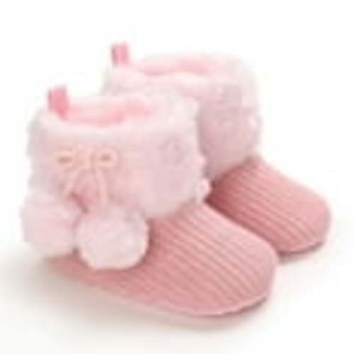 Shldybc Baby Boy Girl Boots Newborn Winter Snow Shoes Anti-Slip Footwear Bowknot Warm Infant Toddler Prewalker Booties on Clearance