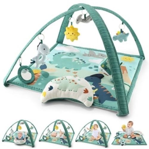 The Peanutshell Dino 7-in-1 Activity Play Gym & Play Mat for Baby - Multi-Color