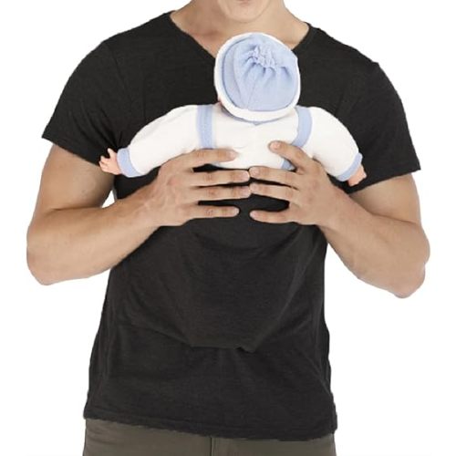 Men's Baby Carrier Soothe V Neck Short Sleeve Kangaroo T Shirt