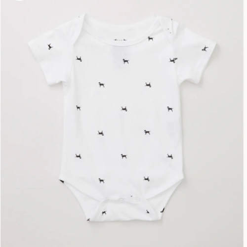 Lil Kids Mini Dog Print Onesie – The Black Dog 9 month