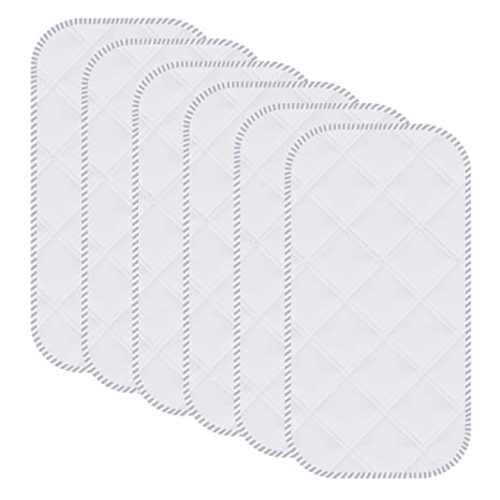 Sunny zzzZZ 6 Pack Baby Waterproof Changing Pad Liners - Quilted Thicker Ultra Soft Changing Table Cover Liners - Durable & Easy to Clean - White - 23" x 11" - 11x23 Inch (Pack of 6)