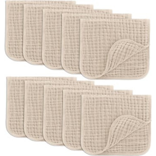 Muslin Burp Cloths - Pack of 10