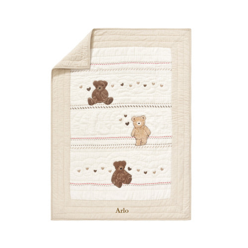 Teddy Bear Baby Quilt | Pottery Barn Kids