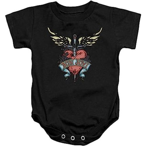 Bon Jovi - Greatest Hits Art - One-Piece Infant Snapsuit - 6 Months Black