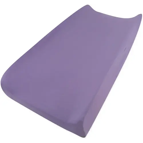 HonestBaby Girls Organic Cotton Changing Pad Cover, Purple, One Size
