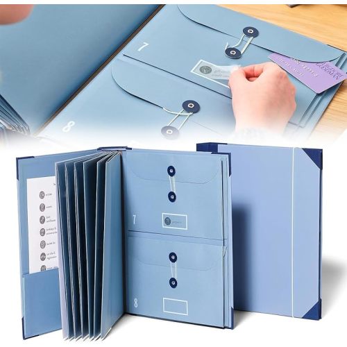 Document Organizer Folio, Important document organizer, in Case I Go Missing Binder, Folio Document Organizer, If i die binder The Folio Document Organizer (Blue)