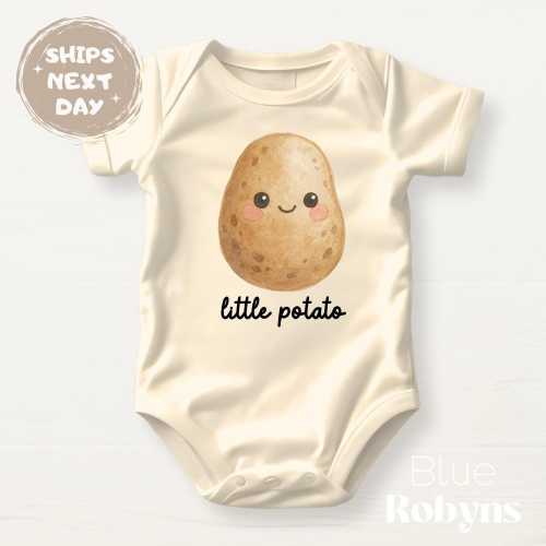 Little Potato Baby Bodysuit Funny Potato Baby Outfit Cute Newborn Gift Food Pun Baby Shower Gift Toddler Kid Shirt Cute Potato Tshirt
