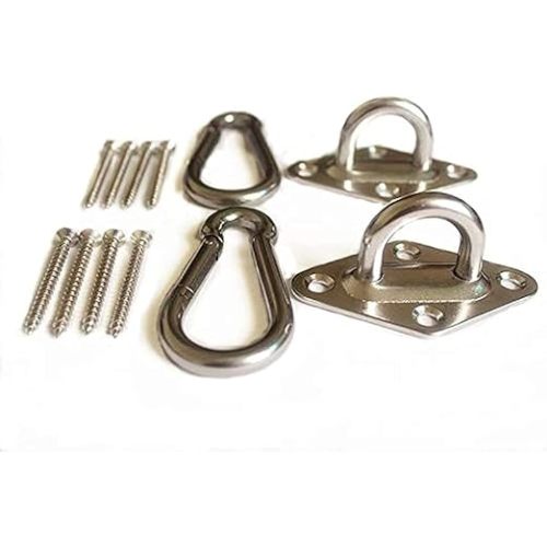 MHMYDZ 1000 lb Capacity Heavy Duty Hammock Hanging kit Ultra Durable Hammock Hooks Carabiners for Hammock Stand Hammocks Swing Chair,Multiple Indoor Outdoor Suspension Ceiling Hooks
