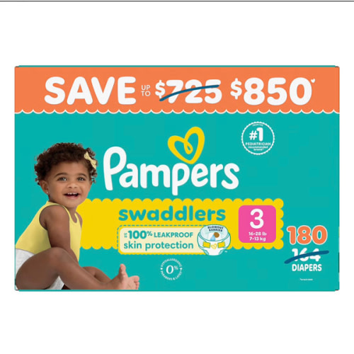 Pampers Swaddlers Active Baby Diapers (Size3)