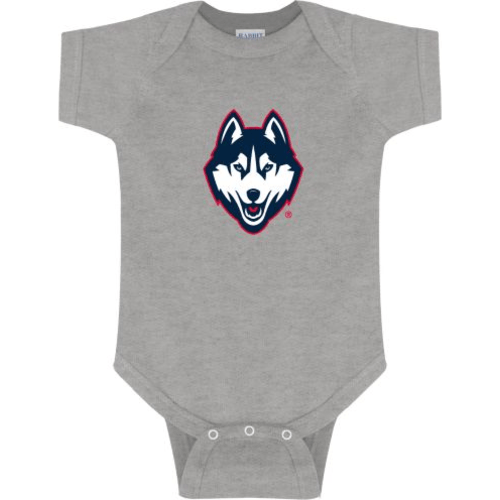 UConn Infant Bodysuit Husky Mascot Full Color