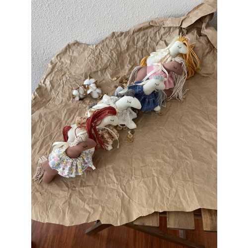 Again in stock Handmade Horse Toy, Heirloom Stuffed Animal Doll, Nursery Decor, Baby Shower Gift