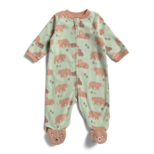 Newborn Boys Bear Blanket Footed Coveralls | Baby Boys (0-24m) | Marshalls