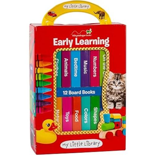 My Little Library: Early Learning - First Words (12 Board Books)