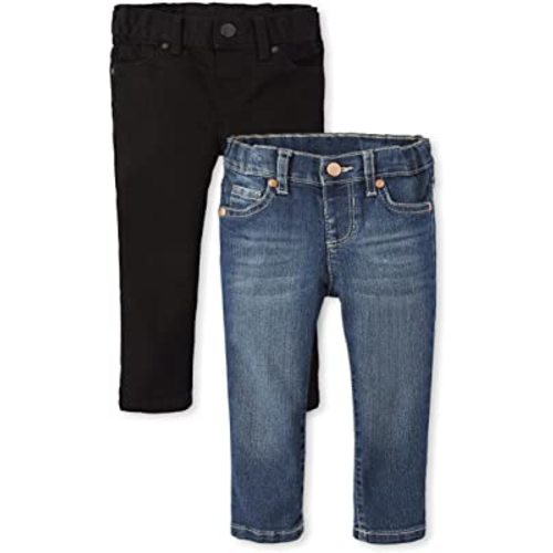 The Children's Place Baby and Toddler Girls' Basic Skinny Jeans, Multipack 6-9 month