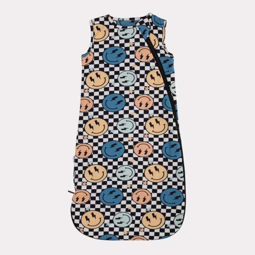 Bamboo Sleep Bags | Teal Smiley
