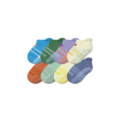 Toddler Gripper Ankle Sock 8-Pack