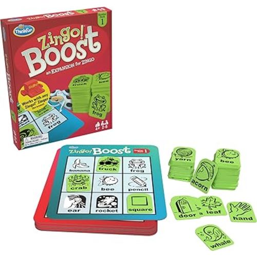 ThinkFun Zingo! Booster Pack #1 - Exciting Expansion Pack for Zingo! Game | Engages Kids in Learning | Enhances Memory & Word Recognition Skills | Trusted by Families Worldwide