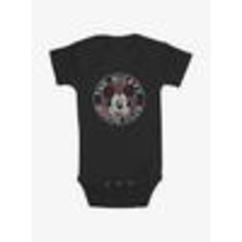 Disney Mickey Mouse Checker Logo Club Infant Bodysuit - BLACK | BoxLunch