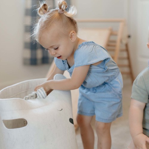 Bear Felt Laundry Hamper – Parker Baby Co.