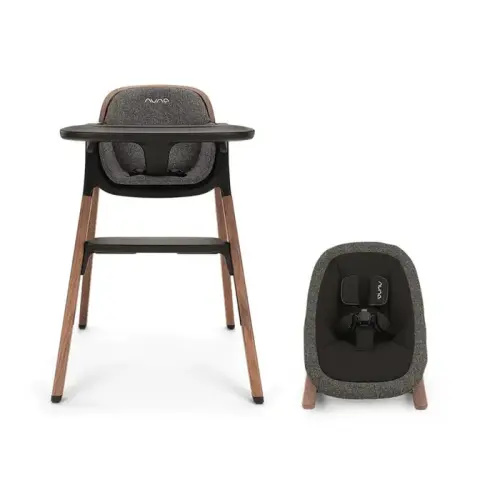Nuna 2 in 1 grow with you high chair and rocker bundle