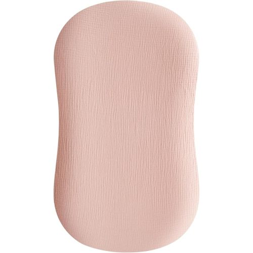 Konssy Muslin Baby Lounger Cover 1 Pack, 100% Cotton Newborn Lounger Sheets, Soft and Breathable Baby Nest Slipcover, Cover Only (Pink)