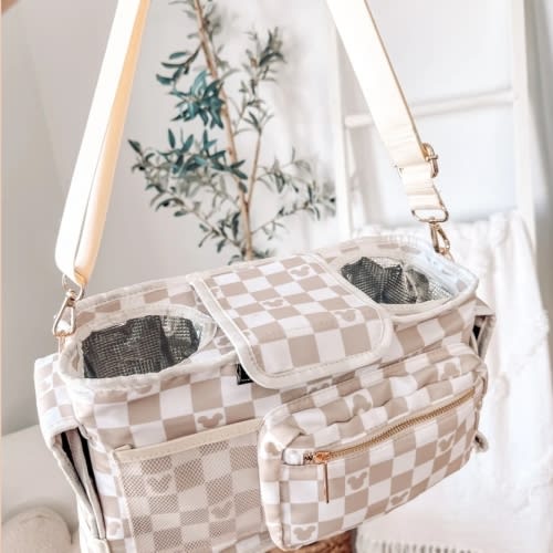 Checkered Stroller Disney Caddy