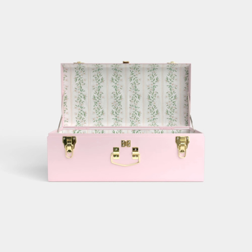 Petite Trunk - Pink - Darling Dogwood / Embroidery