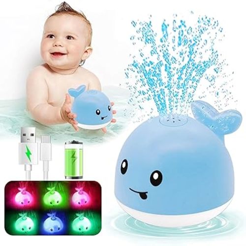 Baby Bath Toys for 6-12-18-24 Months -Toddla Whale Bath Toy Sprinkler Bath Toys for Kids Ages 1-3 2-4 3-5 Bathtub Tub Water Pool Shower Toys for Infants Children 1st Birthday Gifts for Boys Girls