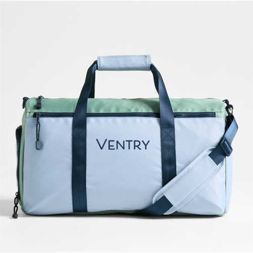 Personalized Dreamer Green and Blue Colorblock Kids Duffel Bag