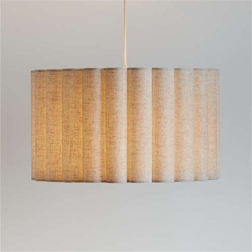 Emme Pleated Linen 23" Kids Pendant Ceiling Light