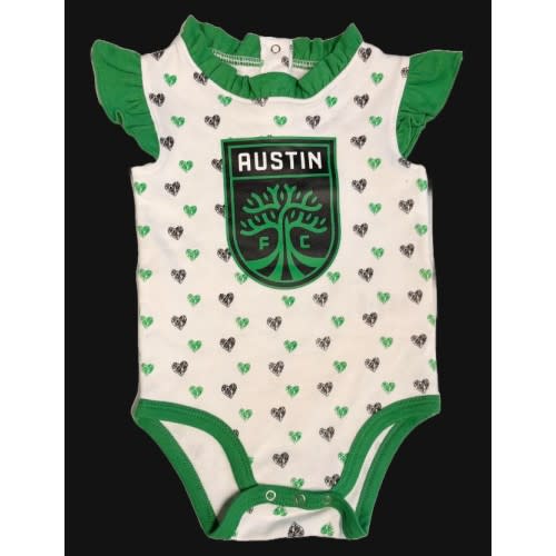 AUSTIN FC CREEPER RUFFLE TAKE A BOW 2 SET