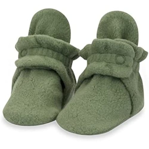 Zutano Unisex Fleece Baby Booties, Two Snap Closure, Newborn to 24 Months