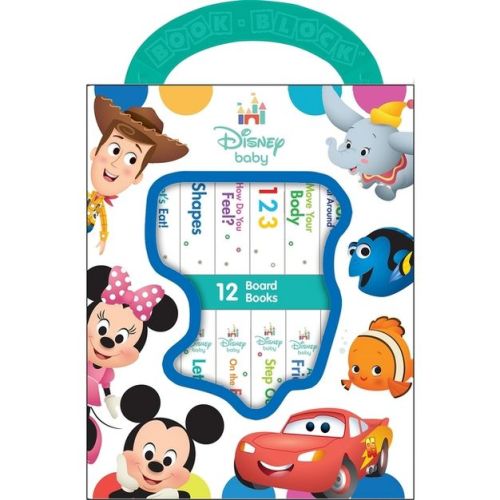 Disney Baby - My First Library 12 Board Book Block Set - by Phoenix