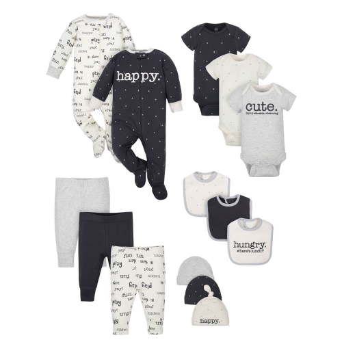 Wonder Nation Baby Boy or Girl Gender Neutral Shower Layette Gift Set, 14-piece