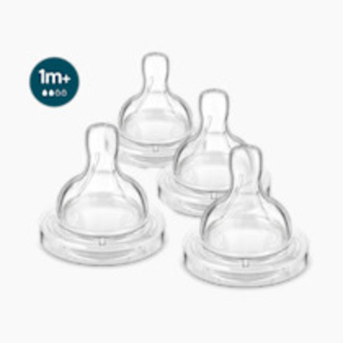 Philips Avent Anti-Colic Baby Bottle Nipples (4 Pack) - Level 2