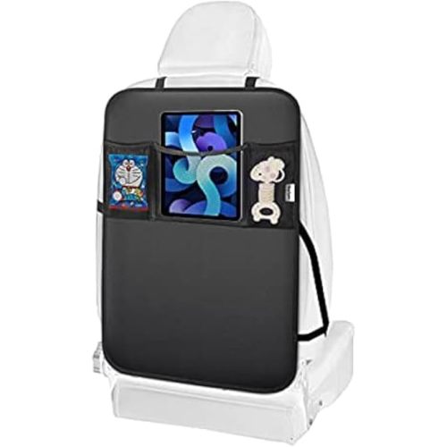 Kick Mats Back Seat Protector, 1Pc Waterproof Oxford Seat Back Protector, Car Seat Back Protector for Kids, Back of Seat Protector for Kids Feet Car Seat (1pc-3 Pockets)