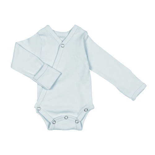 Organic Kimono Bodysuit in Moonbeam – L'ovedbaby
